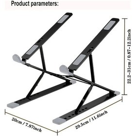 Resim Willowhaven 8 Siyah 13-15 İnç Ayarlanabilir Katlanır Çift Katlı Dizüstü Standı 