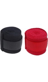 Resim Xin Yue Zhang Ξ Ny Ue Zhang 2 Adet 2.5 M Eslatic Pamuk Spor Kayış Boks Bandajı Muay Thai Taekwondo El Eldivenleri Sarar, Siyah ve Kırmızı (Yurt Dışından) 