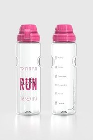 Resim Renga Ege Yazı Desenli 750 ml Tritan Matara 912067 Fuşya 