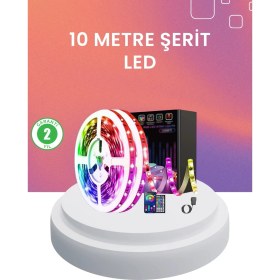 Resim Shopwave 10 Metre Telefon Kontrollü Smart Şerit LED USB Rgb Kumandalı 