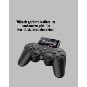 Resim Belle Fusion Mey Ithalat® 2025 A Kalite S10 Gamepad 520 Oyunlu Tv Bağlantılı Retro Atari Konsolu 