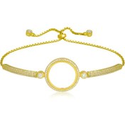 Resim Gümüş Çeyrek Takılabilen Altın Kaplama Kadın Bileklik 