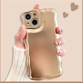 Resim GINASH Ins Kore mat 3D Hava yastığı kaplama metal yumuşak silikon telefon kılıfı için iphone 14 13 7 8 11 12 Artı X XS XR MAX Pro SE 2 Kapak, Altın, iPhone XS Max 