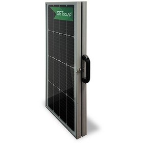 Resim Set Solar Katlanır Taşınabilir Güneş Paneli 100w 2 50w Seri/paralel Monokristal 