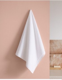 Resim Madame Coco Aveline Kroşeli %100 Pamuk Yüz Havlusu - Beyaz/pudra - 50x70 Cm 8684427208335 Beyaz 