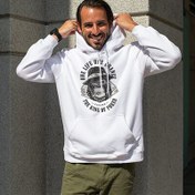 Resim Poker Monkey Tasarımlı Kapşonlu Sweatshirt 