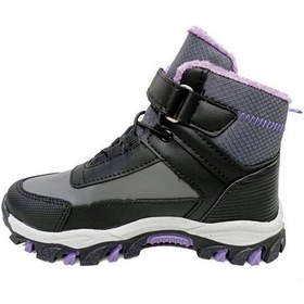 Resim Callion 06f Deri Kız Çocuk Sneakers Bot Füme Siyah Lila Füme 