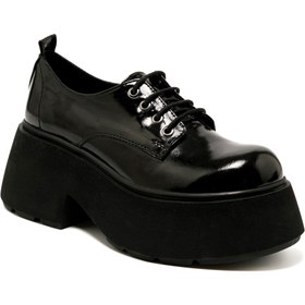 Resim John May Kadın / Kız Oxford ( Klasik) RC-24K-001-R38401 295-Siyah Rugan 