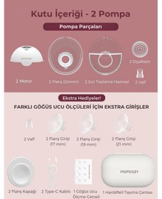 Resim Momcozy M5 Kablosuz Göğüs Pompası (Çiftli) 