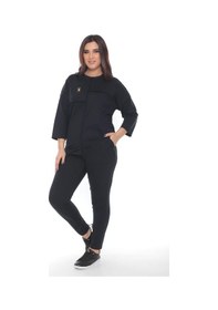 Resim Lady Majestic Cotton 1. Kalite Büyük Beden Özel Tasarım Eşofman Takımı Lacivert 