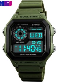 Resim Mekanik store Skmei 1299 Pu Kordon Dijital Erkek Kol Saati 