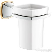 Resim Grohe Grandera Seramik Fırçalık Ve Tutacağı Banyo Aksesuarı - 40626IG0 