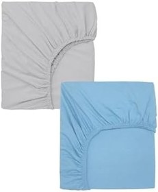 Resim 2 Adet Pamuklu ve Lastikli 60 x 120 x 15 cm Penye Bebek Çarşaf 