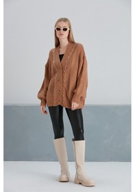 Resim Alisa Kısa Hırka Camel 