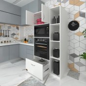 Resim Kenzlife fırın dolabı makbule byz 180*90*56 mutfak çekmeceli ayaklı banyo kiler ofis 