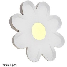 Resim 1set Daisy Sofra Takımı Kağıt Afiş Peçete Folyo Çiçek Balon Kız Doğum Günü Partisi Süslemeleri İçin Güvenlik Bileşeni Çok Renkli 