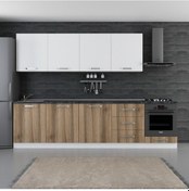 Resim Minar 300 Cm Mutfak Dolabı Beyaz Dore 300-D10 Beyaz 