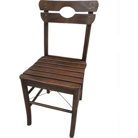 Resim Sandalye KÖY tip Model Kayın Torna RETRO Ayak Kafes sırt Parlak Ceviz Natüre Kutuda sevk El Yapım 