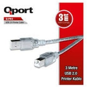 Resim Qport Q-Pr3 Usb 2.0 Yazıcı Printer Kablosu Am-Bm 3 M 