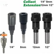 Resim Xiyyadms Oymak Makinesi Ve Kenar Düzeltici İçin 8mm Saplı Uzatma Çubuğu - Evrensel Uyumlu, Hassas Ve Dayanıklı 