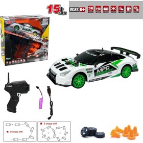 Resim Nilly Toys Uzaktan Kumandalı Full Fonksiyon 2.4g Şarjlı 1:24 Drift Araba - Yeşil 