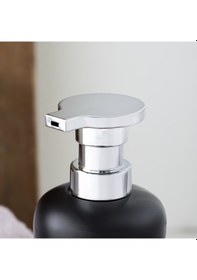 Resim Porsima 268669 Sıvı Sabunluk Fırçalı Süngerlikli Sabunluk Siyah 
