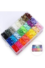 Resim İşkur Makina Plastik Çıt Çıt Takma El Pensesi Ve 360 Adet Plastik Renkli Çıt Çıt 