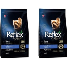 Resim Reflex Plus Küçük Mini Irk Somonlu Yetişkin Köpek Maması 3 Kg 2 Adet 
