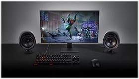 Resim SteelSeries Arena 3 Tam Kapsamlı 2.0 Oyun Hoparlörleri, Hoparlör Üzeri Kumandalar, 4 Hoparlör Sürücüleri, Kablolu ve Bluetooth, 3.5 mm Yardımcı, Mobil, Ayarlanabilir Stand 