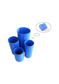 Resim Powermaster 1 Metre Pvc Isı Borusu Mavi Shrink 75 Mm 18650 Pil Yalıtım Isı Büzülme Kablo Kılıfı 