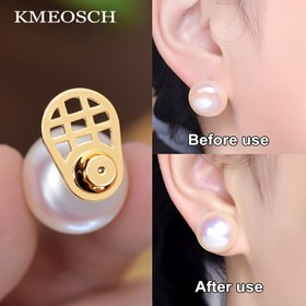 Resim Droopy Kulaklar İçin KMEOSCH Küpe Geri Bakları - Ağır Küpeler İçin Dayanıklı Raketler Tasarımı Kaldırıcılar, Güvenli Çivi Geri Bakım Yedekleri, Altın Kaplama ile Bakır Malzeme, Küpe Kaldırıcıları|Raket Tasarımı Geri Bakları|Bakır Taban, Ağır Küpe İçin Küpe Kaldırıcıları 