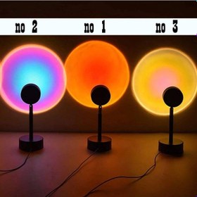 Resim Ally Günbatımı Projektör 180 Derece Dönen Usb Gece Lambası Günba Çok Renkli 