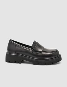 Resim Cabani Rivamo %100 Hakiki Deri Siyah Kadın Loafer 