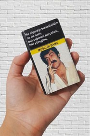 Resim SARANG Müslüm Gürses Ne Sigarayı Bırakabildim Standart Sigara Tabakası Kutusu 