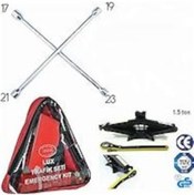 Resim Rock Trafik Seti + 1.5 Ton Cırcırlı Kriko Seti + Bijon Anahtarı Çelik 