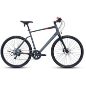 Resim Carraro Sportive 350 28 jant Şehir & Tur Bisikleti (Mat Antrasit Siyah Kırmızı) 48 Kadro 