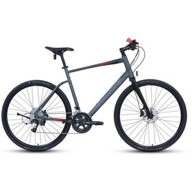 Resim Carraro Sportive 350 28 jant Şehir & Tur Bisikleti (Mat Antrasit Siyah Kırmızı) 48 Kadro 