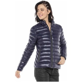 Resim Cipo & Baxx Wm113 Kadın Şişme Mont Darkblue Koyu Mavi 