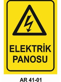 Resim Outdoor One ELEKTRİK PANOSU İŞ GÜVENLİĞİ UYARI LEVHASI 1 ADET PVC 21 X 29CM 