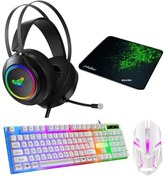 Resim Everest Grup 7.1 Oyuncu Kulaklıgı - Işıklı Oyuncu Klavyesi -set-7895 