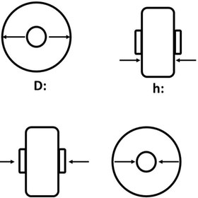 Resim FKK Transpalet ve İstif Makinaları İçin Çatal Tekeri74x48x48X20 mm 