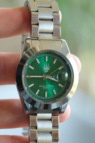Resim WATCHOFROYAL Noble Date Silver Yeşil Siyah Kol Saati 