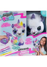 Resim Airbrush Plush Boyanıp Yıkanabilen Peluş Unicorn Beyaz 