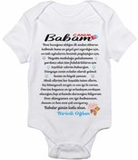 Resim venüsdijital Babalar Günü Hediyesi Model 6 Baskılı Bebek Body Zıbın 