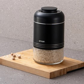 Resim Emsan Moko Saklama Kavanozu 650 ml Siyah 