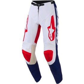 Resim Alpinestars Racer Riway Off-Road Motosiklet Pantolonu Kırmızı Beyaz 