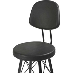 Resim Bluetick 1 Adet 75CM Metal Ayaklı Deri Eyfel Bar Sandalyesi Taburesi 