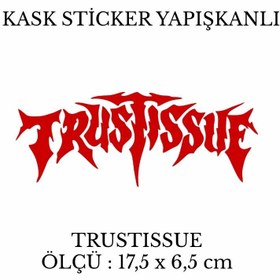Resim Motor Kask Sticker TRUSTISSUE 176 