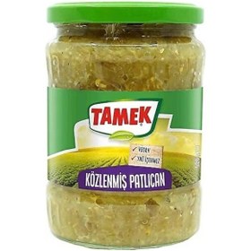 Resim Tamek Közlenmiş Biber Ve Patlıcan Cam Kavanoz 4 Lü 