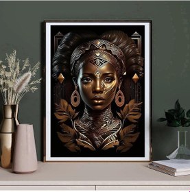 Resim Bej Elmas Boyama Yeni Gelenler Afrikalı Kadın Diy Tam Kare Yuvarlak Matkap Taklidi Nakış Mozaik Çapraz Dikiş Kanvas Tablo 56920905 